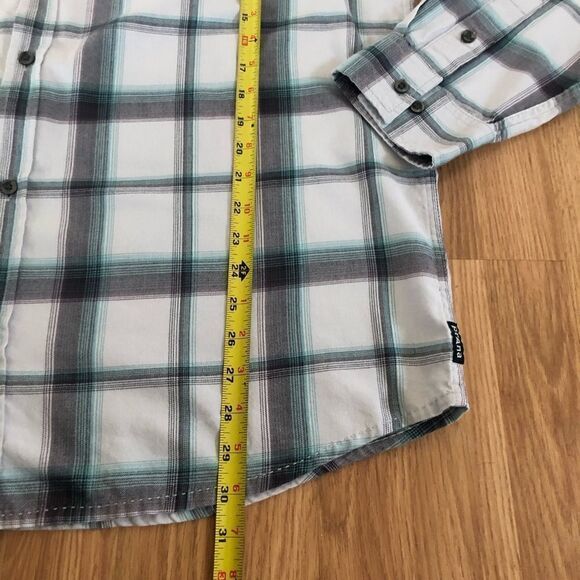 prAna Blue/Purple Plaid Button Down Shirt - Picture 4 of 7